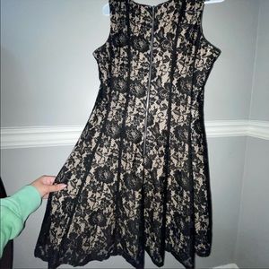 black lace dress